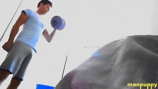 Interrupting Giant Workout - Jeff Drizzle - Manpuppy - MP4 1080 - Remaster