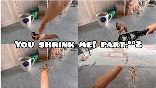 part #2 you shrink, humiliate and peeing on me
