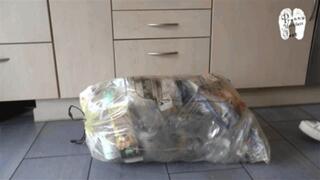 Trash bag crushing 35