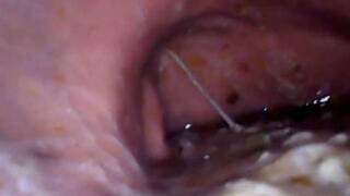 Complete video in Full Screen I eat a lot of sushi at home - The inside of my stomach and the first part of my mouth 4K