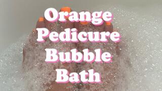 Orange Pedicure Bubble Bath