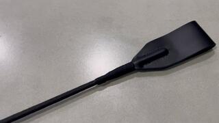 Kahina takes off her new boots and nylon stockings