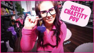 PUTTING MY SISSY IN CHASTITY