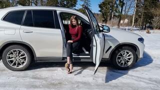 Casadei shoeplay, high heels dangling, high heels stomping, high heels dangle and drop