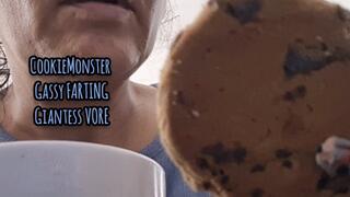 HD CookieMonster Gassy FARTING Giantess VORE big ass spreding