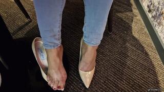 the milf has her shoe stolen from under the table HD wmv 1920x1080