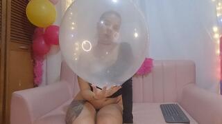 sexi loonergirl balloon 18 clear