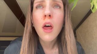 Breathed in red pepper through my nose, strong pneezing