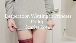 Desperation Wetting in Princess Pullup
