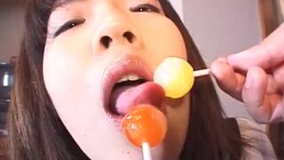 Subtitled Spread Japanese Schoolgirl Defiled with Candy
