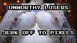 Unworthy losers jerk off to Pixels - MP4 HD 1080p