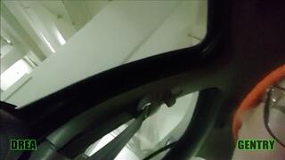 Parking Garage Titty Flashing in Car