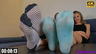 Beautiful Women in Dirty Socks - 4K MP4