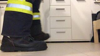 Firefighter Stomping toy Car and Box