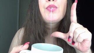 Special Drink For A Loser Teased And Tormented With My Spit (MP4) ~ MissDias Playground