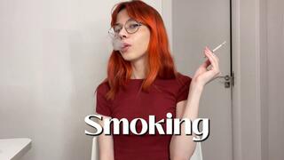 Smoking and looking at you