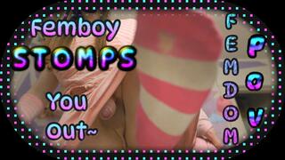 4k | Femboy STOMPS you out~