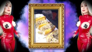 Get off on food and eat your spunk too, fat bitch ! - ASMR