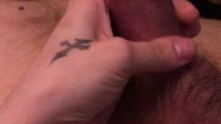 Hard Thick Headed Cock gets Handjob