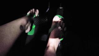 Amanda has Problems Starting the car to go to the Salon to Paint her Toenails