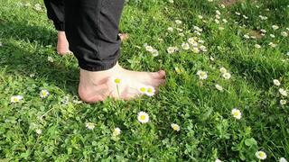 Barefeet and Unknown Flower Crush