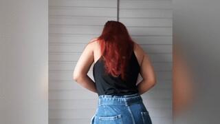 PAWG farting In jeans