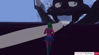 Walking around Naughty America looking for the Secret Stars to Unlock Strip Club