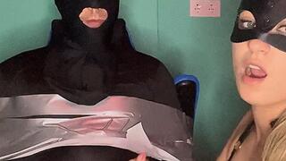 Duct tape bondage blowjobs and hard handjobs
