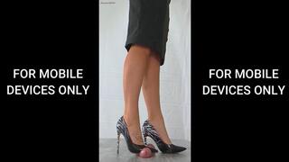 FOR MOBILE DEVICES ONLY - Spiked by Ambers Wild Stilettos - Slave Cam - Extreme Cock and Balls Trample - CB35