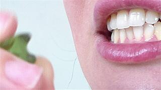 biting them with sharp