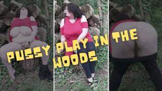 Pussy Play in the Woods