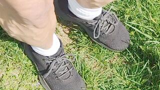 Tempest flexing in black sneakers