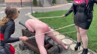 ATROCIOUS TRIO CANING brutality