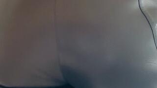 Massive cumshot over my Gucci leather pants