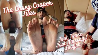 The Casey Cooper Bundle- Casey Does A Foot Tease, Gets His Feet Massaged and Gives A Footjob