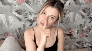 blonde pushes her finger deep into her nose