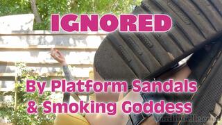 IGNORED By Dirty Platform Sandals & Smoking Goddess