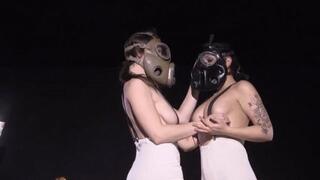 gas mask and vintage men underwear - mp4 720p