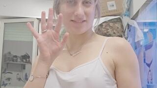 Split for you taste your juicy cum watch me split my saliva and keep for you ask for my saliva and more