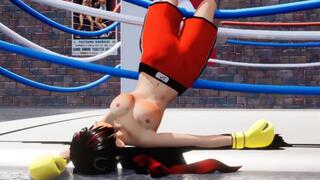 Yuna VS Kanna Topless Boxing