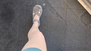 Fifi trying to leave the store cranking her SUV and begging it to start