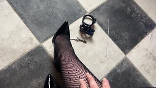 Locked, teased and your chastity keys held on my anklet
