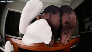 EIG and new friend sock and pantyhose show - MP4