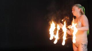 Naked with fire