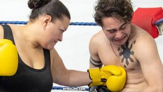 Lady O Destroys Christian - Femdom Mixed Boxing Beatdown