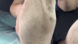 My Roomba is Broken Again Dirty Socks - Goddess Alya mesmerizes in this captivating foot slave training clip featuring dirty socks, filthy feet, foot licking, and more