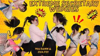 4K Ziva Fey - Extreme Secretary Wedgies With Mia Rainn