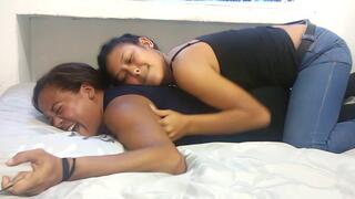 Esmeralda gets tickled by her daughter