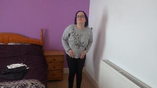 Wife Undresses getting ready for work as secretary