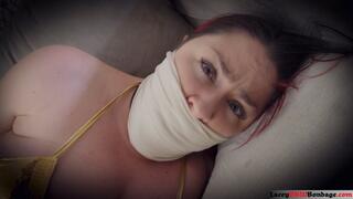 Lacey - Princess Leia in Bondage ( BBW Bondage , Wrap Gagged , OTM gag , Star Wars Cosplay , Tape Gagged )